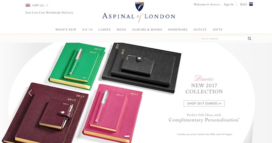 Aspinal Of London Website