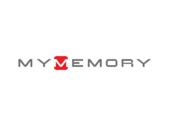 MyMemory Discount Codes