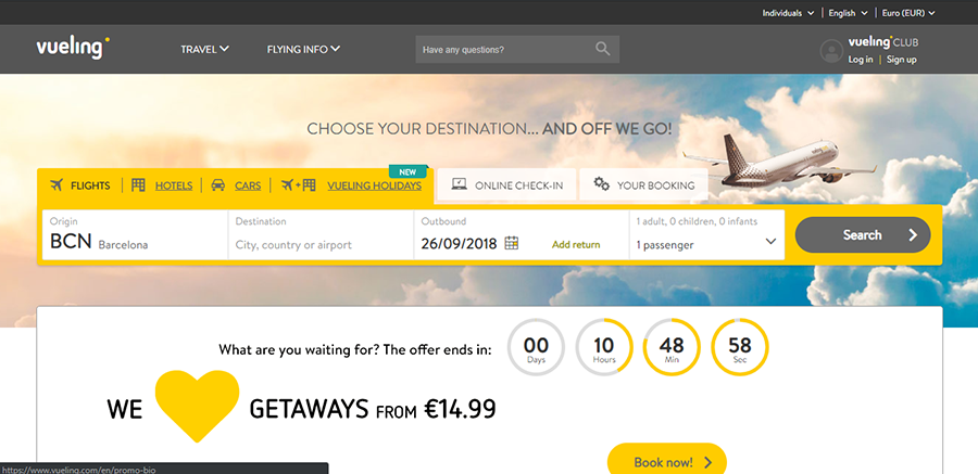vueling coupon codes