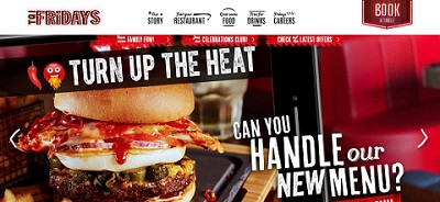 TGI Fridays website