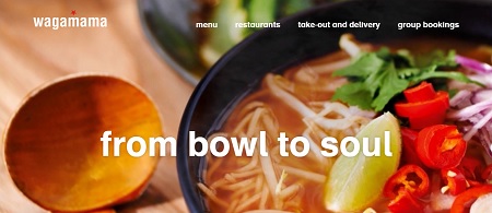 Wagamama website