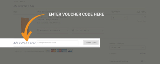 Aspinal Of London Voucher Redemption