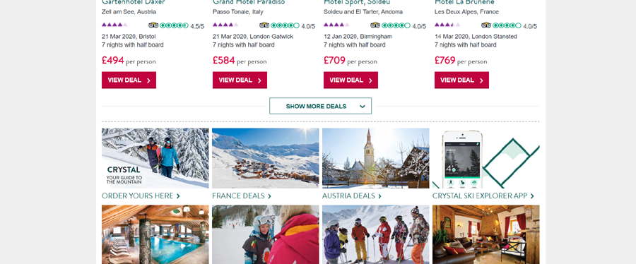 Crystal Ski Holidays Voucher Code