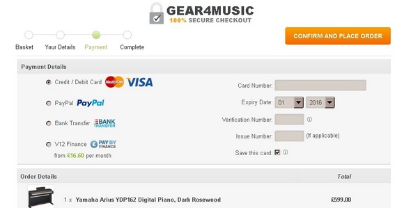 Gear4Music Order Online