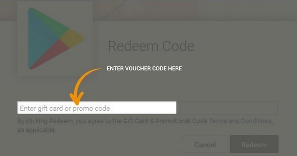 Google Play voucher