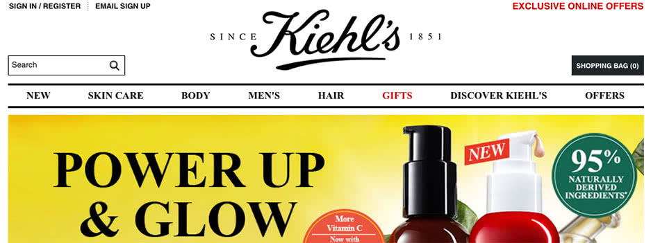 Kiehl's Homepage Voucher Code