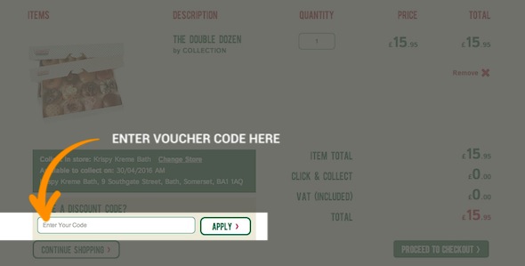 Krispy Kreme Code Redemption