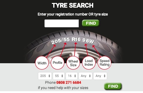 National Tyres Tyre Search