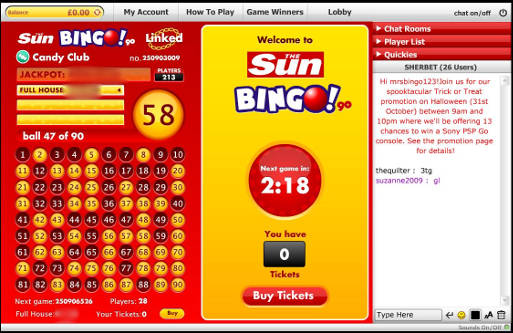 sun bingo free spins code